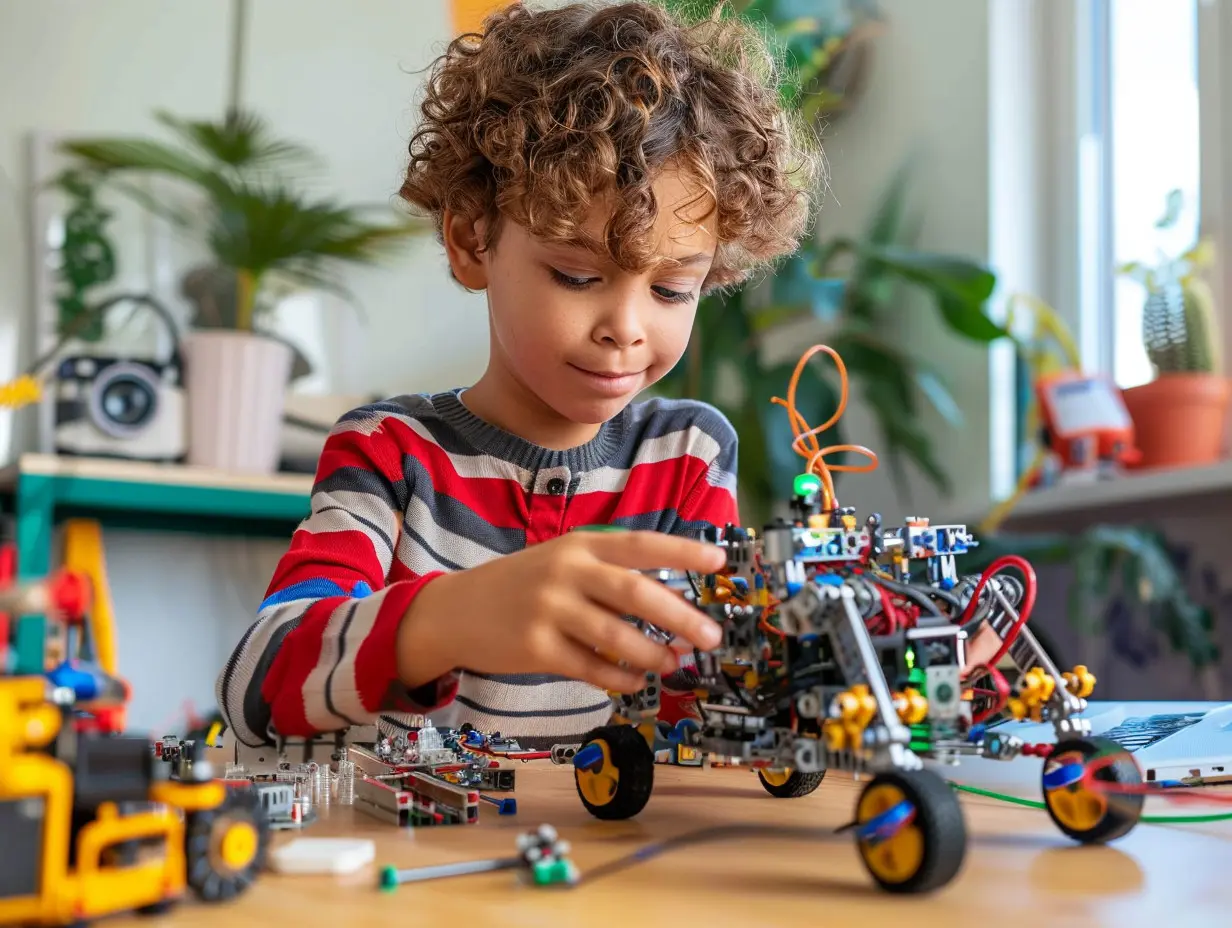 Niños aprendiendo tecnología